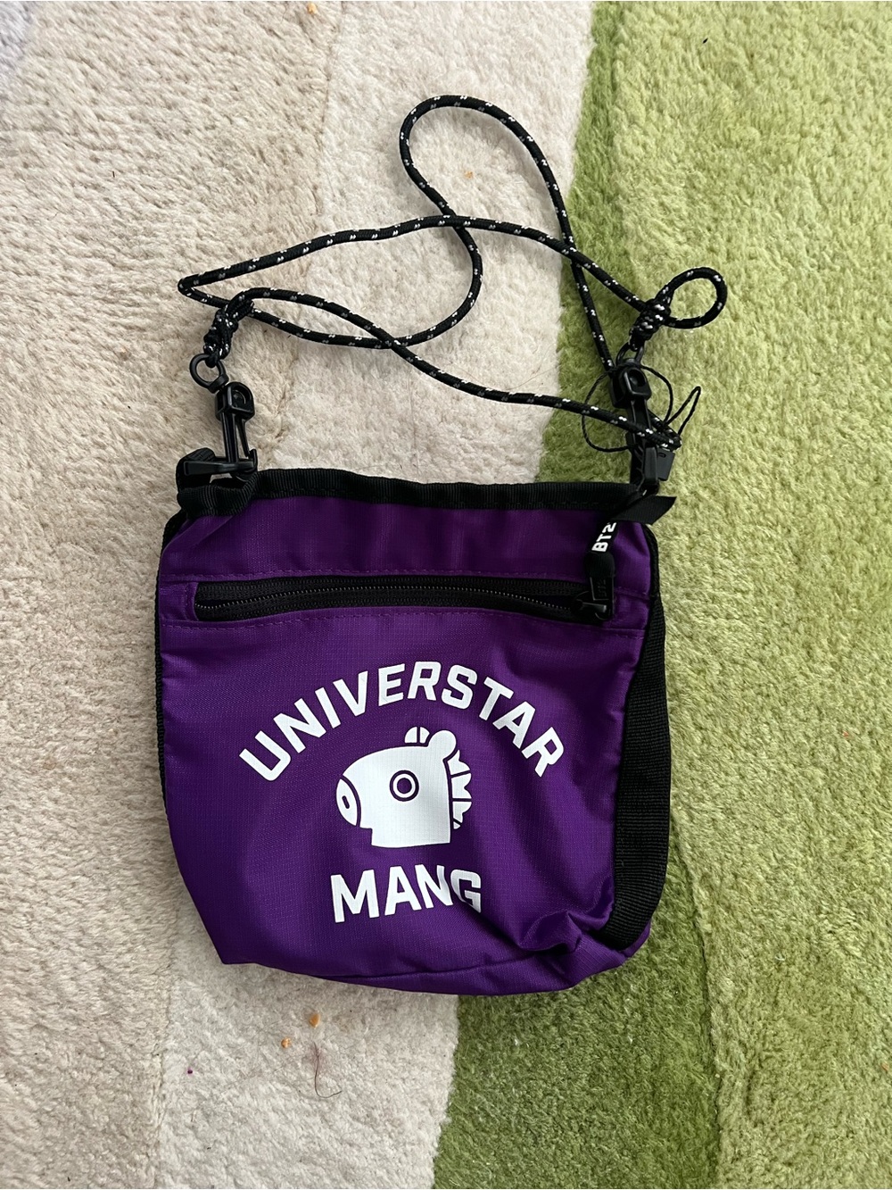 BTS BT21 Universtar sacoche bag Official Goods MD tracking Purple